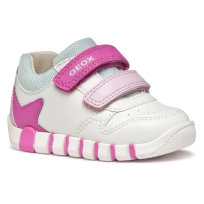Abbildung von Geox B IUPIDOO GIRL Lauflernschuh, Sneaker, Klettschuh, Mädchenschuh mit großem Stern an der Ferse