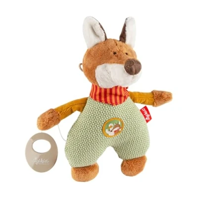 Abbildung von SIGIKID Spieluhr Fuchs Forest Fox mit Wunschmelodie personalisierbar Geschenk zur Geburt oder Taufe für Babys von an geeignet grün,Onesize,grün