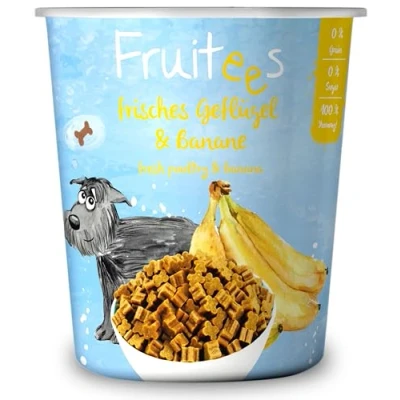 Abbildung von bosch Finest Snack Concept Fruitees frisches Geflügel &amp; Banane ohne Getreide 4er Pack mit 4 x 200 g