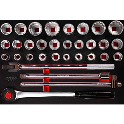 Abbildung von KS Tools 811.0032 3/4&#039;&#039; Steckschlüssel Satz in Schaumstoffeinlage, 32 tlg