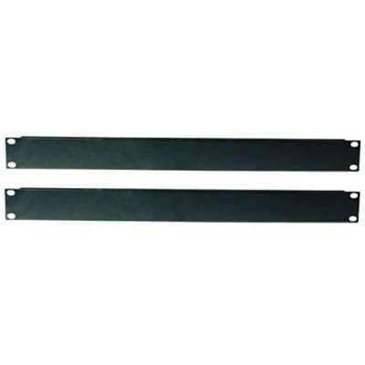 Abbildung von 2 x 1 HE Adam Hall U Rackblende 483 mm 19&quot; Stahl Schwarz Frontplatte Rackpanel Blindplatte Blindabdeckplatte Blindabdeckung (2 Rackblende)