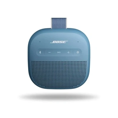Abbildung von Bose Neu Tragbarer SoundLink Micro Lautsprecher (2. Gen.), kabelloser Außen mit bis zu 12 Stunden Akkulaufzeit, wasserdicht und staubdicht, Blue Dusk