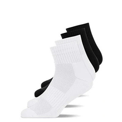 Abbildung von SNOCKS Laufsocken Halbhohe Running Socken für Damen &amp; Herren (4 Paar) mit Fersenlasche und atmungsaktiv durch Mesh