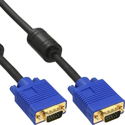 Abbildung von InLine 17718S S VGA Kabel Premium, 15pol HD Stecker / Stecker, schwarz, 5m