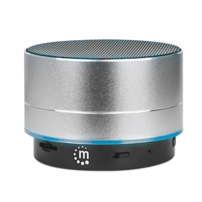Abbildung von Manhattan Metallic LED Bluetooth® Lautsprecher Silber