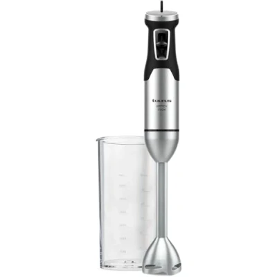 Abbildung von Taurus HB1700X Stabmixer 1700 W Leistung 4 Edelstahlklingen Geschwindigkeitsregler Inklusive 1 l Messbecher Ergonomisch