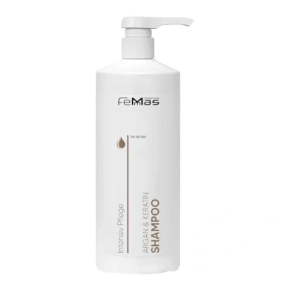 Abbildung von FemMas Argan &amp; Keratin Shampoo mit pflanzlichen Ölen und Proteinen I Arganöl Reichhaltiges Protein für gesundes geschmeidiges Haar Friseur Qualität 1000ml Pumpe