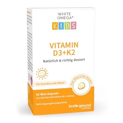 Abbildung von White Omega Kids Vitamin D3+K2 Kapseln Kinder 45 St