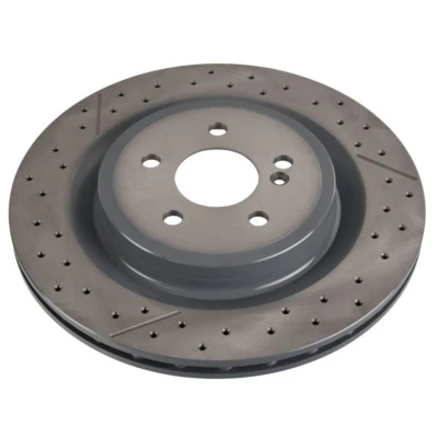 Abbildung von FEBI BILSTEIN 107722 Bremsscheibe Hinterachse 330 22 5 112 innenbelüftet, geschlitzt/gelocht beschichtet hochgekohlt MERCEDES BENZ: CLA Coupe