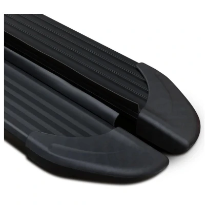 Abbildung von OMAC Schweller Trittbretter kompatibel mit Ford Transit Custom 2012 20 L2 Alu Schwarz