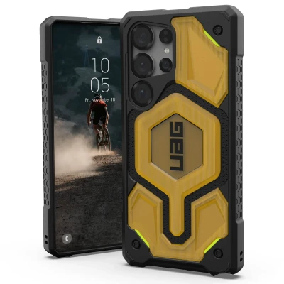 Abbildung von URBAN Armor Gear Monarch Pro Case kompatibel mit Samsung Galaxy S25 Ultra Hülle (7,6 Meter Fallschutz, Wireless Charging/Magnetische Aufladung kompatibel, 5 Schichten Schutz) ultem