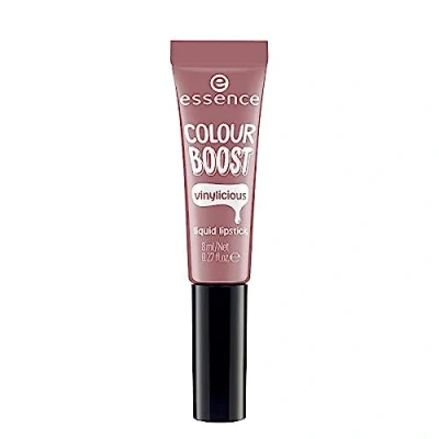 Abbildung von Essence Liquid Lippenstift Colour Boost Vinylicious 04 woody rosy.