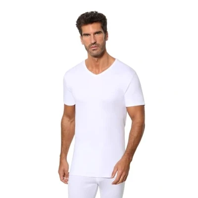 Abbildung von abanderado Herren Termal Algodón Invierno Cuello Uve Thermounterwäsche Oberteile, Weiß (Blanco 001), X Large (Herstellergröße: XL/56)