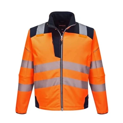 Abbildung von Portwest PW3 Warnschutz Softshelljacke, Größe: 4XL, Farbe: Orange/Marine, T402ONR4XL
