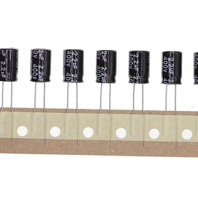 Abbildung von 50 Stück 400V 2.2UF Steckbarer Aluminium Elektrolytkondensator 8x12 8 * 12mm