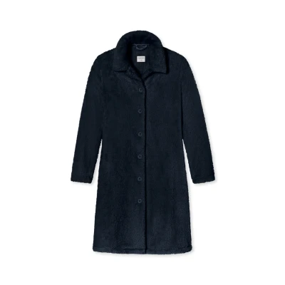 Abbildung von Schiesser Klassischer Mantel, Damen, Größe: Large, Dunkelblau