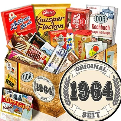 Abbildung von Original seit 1964 + DDR Süßigkeiten Geschenk 60. Box