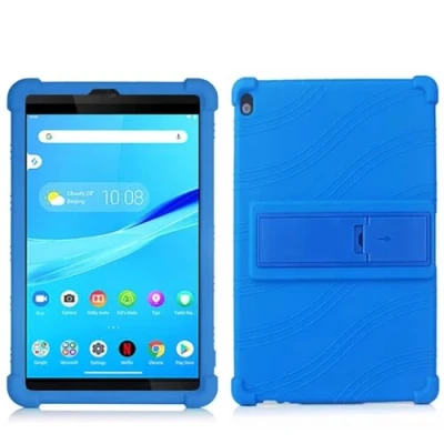 Abbildung von SsHhUu Kinder Hülle für Lenovo Tab M10 / P10, Stand Weich Silikon Beutel Stoßfest Gummi Schale Schützend Hüllen 10.1&quot; HD (TB X505F,TB X605F) Smart P10 X705F), Blau