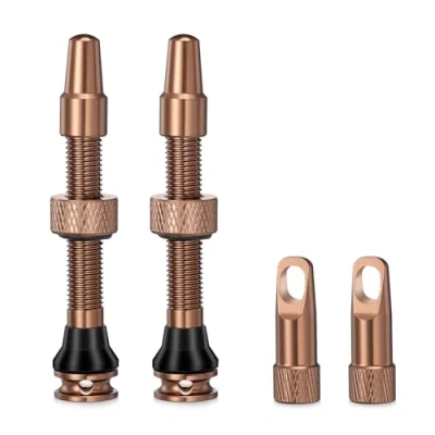 Abbildung von HZJD 2 Stück Presta Tubeless Ventile, Wüste, Vorbau, Integriertes Kernentfernungswerkzeug(44 mm)