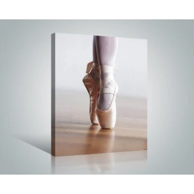 Abbildung von 1art1 Ballett Poster Spitzenschuhe, Relevé Bilder Leinwand Bild Auf Keilrahmen XXL Wandbild Kunstdruck Als Leinwandbild 50x40 cm