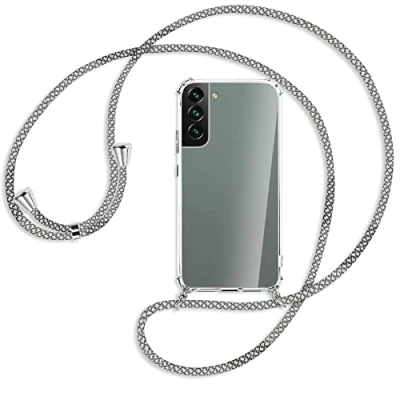 Abbildung von mtb more energy® Handykette kompatibel mit Samsung Galaxy S22 Plus 5G (SM S906, 6.6&#039;&#039;) Fancy Fishnet Smartphone Hülle zum Umhängen Anti Shock Full TPU Case