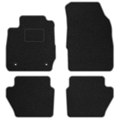 Abbildung von M MOTOS Velours Standard fußmatten für Ford Fiesta VI 2008 2012 Standard, Gewebt, Weiß Auto Erleben Sie neuen Fahrkomfort mit einem Satz Ihr