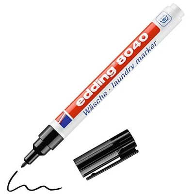 Abbildung von edding Permanentmarker 8040 laundry marker schwarz