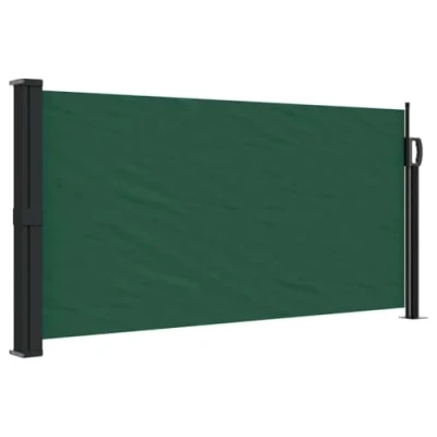 Abbildung von vidaXL Seitenmarkise Ausziehbar Dunkelgrün 100x300 cm (1 St)