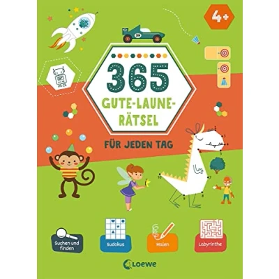 Abbildung von 365 Gute Laune Rätsel für jeden Tag: Lernspiel Sammlung zum Rätseln und Malen Kinder ab 4 Jahre