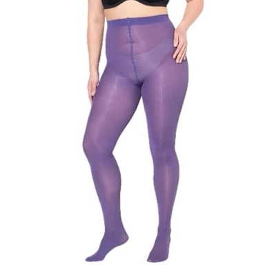 Abbildung von Ulla Popken Essential 60 DEN Strumpfhose, Damen, Größe: 48/50, Violet