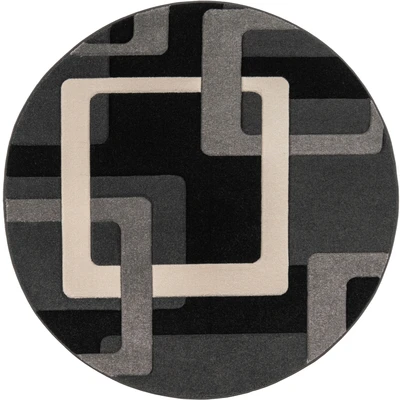Abbildung von my home Teppich &quot;Maxim&quot;, rund, Hoch Tief Effekt, Kurzflor, 3D Design