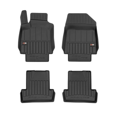 Abbildung von FROGUM proLine 3D 3D409651 Fußmattensatz Gummi vorne und hinten 4 schwarz Maßgefertigt RENAULT: Clio 3, III Grandtour