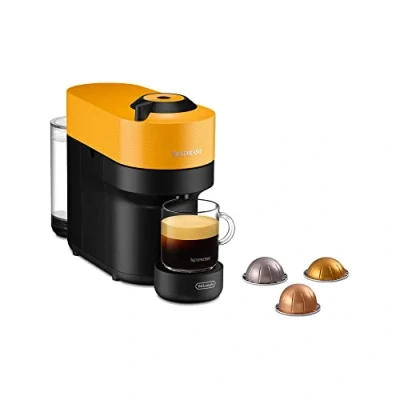 Abbildung von Nespresso Vertuo Pop Mango Yellow ENV90.Y, Kapselmaschine