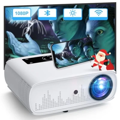 Abbildung von HOPVISION Beamer,4K Beamer 15000 Lux Native 1080P WiFi Full HD Heimkino Video 4K Bluetooth 350&#039;&#039; Display kompatibel mit TV Stick, HDMI,USB, X Box, iOS/Android