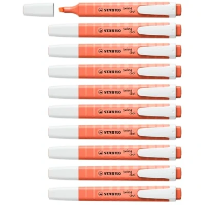 Abbildung von Textmarker STABILO swing cool Pastel 10er Pack Korallrot