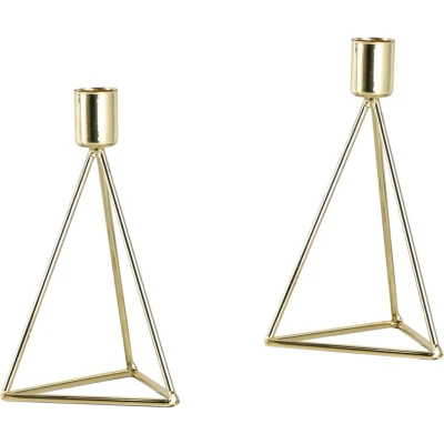 Abbildung von ECHTWERK Teelichthalter &quot;Modern Small, Weihnachtsdeko&quot;, (Set, 2 St.), moderner Kerzenhalter aus Eisen, Kerzenständer, Höhe ca. 16,5 cm