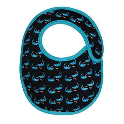 Abbildung von LÄSSIG Baby Lätzchen wasserabweisend Klettverschluss Baumwolle/Baby Bib Small, Shark