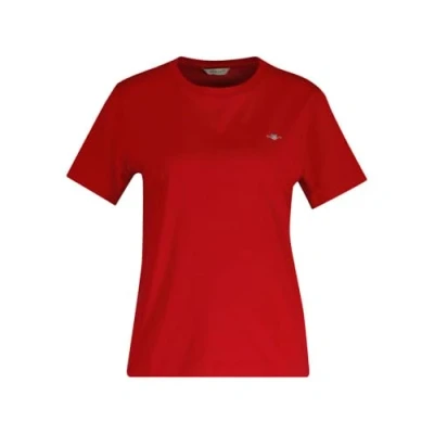 Abbildung von GANT REG Shield Tshirt basic, Damen, Größe: Small, Dusty pink