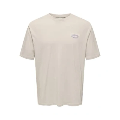 Abbildung von ONLY &amp; SONS Herren Onskeane RLX Ss Print Tee Noos, Silver Lining, L