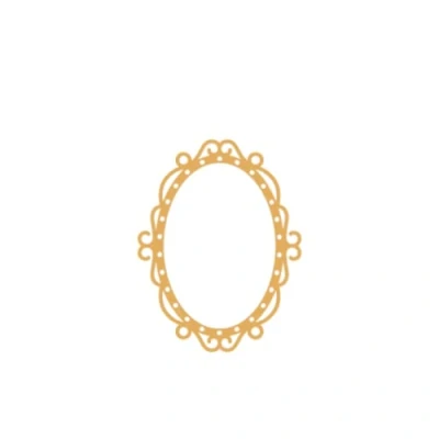 Abbildung von Craftelier Mini Stanzform für Scrapbooking, Basteln und Kartenherstellung, Dekorationen Projekte Ovale Rahmenform Ungefähre Größe des Würfels: 3,16 x 4,12 cm