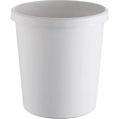 Abbildung von helit H6106282 Papierkorb „the german“ 45 Liter, grau, mit umlaufendem Griffrand, aus Kunststoff, 1 Stück