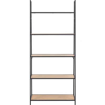 Abbildung von ACTONA GROUP Bücherregal, Metallgestell im Industrie Look, mit 5 Einlegeböden, Breite 77 cm