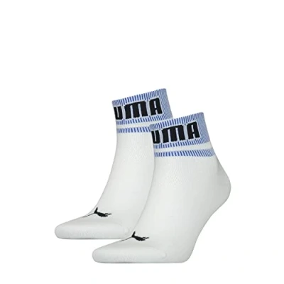 Abbildung von PUMA Unisex New Heritage Quarter Hosiery, White Benjamin Blue, 39/42