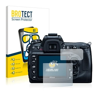 Abbildung von BROTECT Schutzglas für Nikon D300 Schutzfolie Panzer Folie Glas [Extrem Kratzfest 9H, Anti Fingerprint, Ultra Transparent]