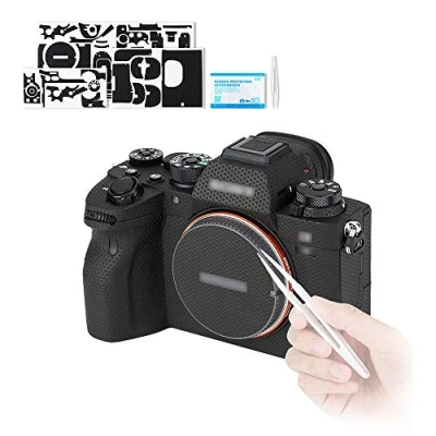 Abbildung von KIWIFOTOS Anti Kratz Schutz Aufkleber für Sony A9II A9MK2 Kamera, Rutschfester Abdeckfolie (Matrixmuster)