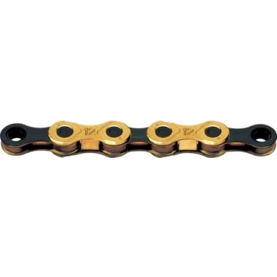 Abbildung von KMC Kette X12 Ti N Waxed (126 Glieder) Gold/Black