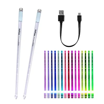 Abbildung von 15 Farben LED Leuchten Trommelstock 5A, Beleuchtete Drumsticks