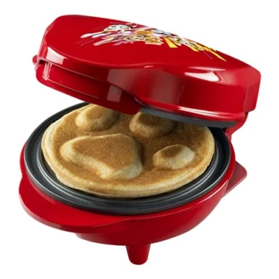 Abbildung von bestron Waffeleisen &quot;APP500Y Paw Patrol&quot;, 550 W, im einzigart. Design, für Kindergeburtst., Ostern &amp; Weihnachten., Gelb