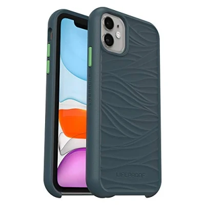 Abbildung von LifeProof Wake Hülle für iPhone 11 / XR, stoßfest, Sturzschutz bis 2 Meter, schlanke schützende Hülle, Nachhaltig hergestellt aus recyceltem Ozeanplastik, Grau
