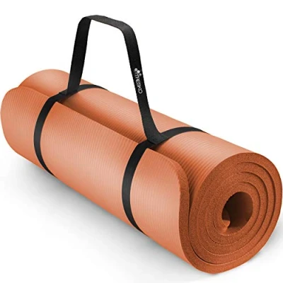 Abbildung von TRESKO Yogamatte Phthalatfrei Gymnastikmatte rutschfest, Pilatesmatte Fitnessmatte mit Tragegurt, 190 x 100 1,5 cm